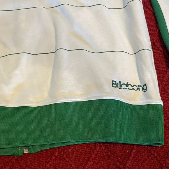 Billabong white and green warmup jacket XL - Picture 6 of 7